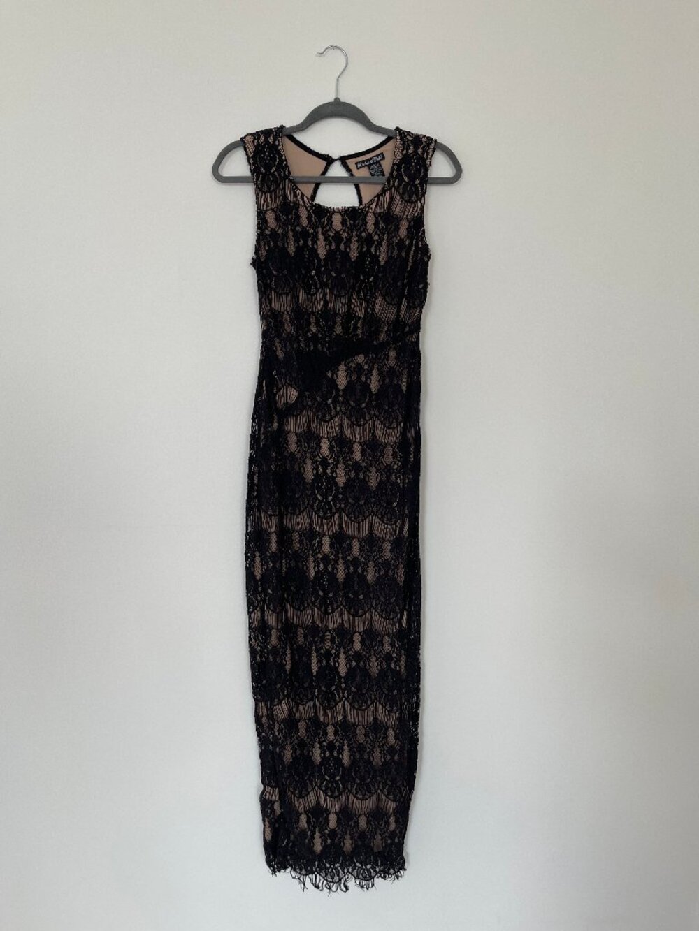 Rachel and Chloe Black Lace Maxi Dress